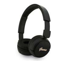 Guess Script Metal Logo Bezdrátová Sluchátka Black
