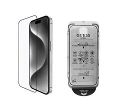 Guess Tvrzené Sklo 2.5D pro iPhone 16 Black