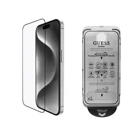 Guess Tvrzené Sklo 2.5D pro iPhone 16 Pro Max Black
