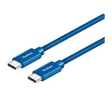 YENKEE YCU C101 BE kabel USB-C 2.0 (M) - USB-C 2.0 (M) 1m modrá / 480mb/s / až 60W