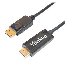 YENKEE YCH 415 Kabel HDMI 1.4 (M) - Display Port (M) 2 m černá / 4K/30Hz / 10.2 GB/s / 48 bit