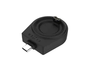 FIXED Nabíjecí USB-C adaptér pro smartwatch Garmin Fenix 5/6/7/7X/8 Epix Venu 2/3/3S Vívoactive 3/4/5 černý