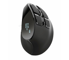 Rozbaleno - Trust Voxx Rechargeable Ergonomic Wireless Mouse / Bezdrátová ergonomická myš/2400DPI/2.4 GHz & BT/Nano USB / rozbaleno