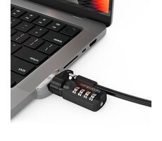 Compulocks Adaptér + kobinační zámek pro Apple Macbook Pro 14" stříbrná