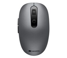 CANYON CNS-CMSW09DG šedá / optická bezdrátová myš / 800/1000/1200/1600 dpi / 6 tlačítek / USB 2.0 / 2.4GHz / 1x AA