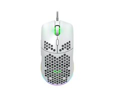 CANYON PUNCHER GM-11 bílá / Herní optická drátová myš / až 4200 DPI / 7 tlačítek / USB-A / RGB / 1.65 m