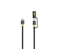 Tactical Stinger Cable USB-C/USB-C 1,5m Black / výkon až 60W / 1W svítilna