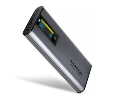 AXAGON EEM2-SD2 USB-C 10Gbps - M.2 NVMe & SATA SSD kovový DISPLAY box, bezšroubkový