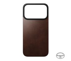 Nomad Magnetic Leather Back Magsafe zadni kryt pro Apple iPhone 17 Pro rustic brown (Horween)