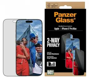 PanzerGlass Privacy Ochranné sklo pro Apple iPhone 17 Pro Max / s instalačním rámečkem