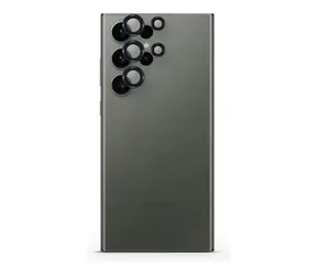 Epico Aluminium Lens Protector - Ochranná skla čoček fotoaparátů pro Samsung Galaxy S25 Ultra černá