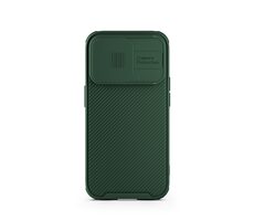Spello Durable Magnetic Case Odolný magnetický kryt s posuvnou ochranou čoček pro Apple iPhone 15 Pro Max zelená