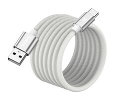YENKEE YCU MAGNETIC 04 Kabel USB-A (M) - USB-C (M) 1.5m bílá / 18W / 480Mb/s 