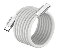 YENKEE YCU MAGNETIC 03 Kabel USB-C (M) - USB-C (M) 1.5m bílá / 60W / 480Mb/s 