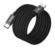 YENKEE YCU MAGNETIC 02 Kabel USB-C (M) - USB-C (M) 1.5m černá / 100W / 480Mb/s