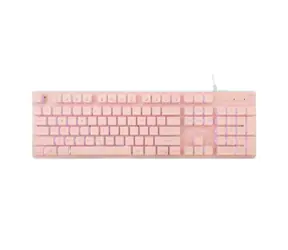 White Shark GK-003441 TACHI růžová / herní membránová klávesnice / US layout / USB / LED