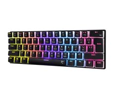 White Shark ASHIKO 2 Black černá / herní mechanická klávesnice / US layout / červené spínače / USB / LED