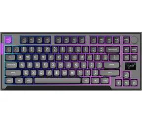 PREYON Silent Claw TKL Red černá / herní bezdrátová klávesnice / mechanická / Gateron Red Pro / USB+2.4GHz+BT / US