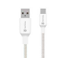 Tactical Stitch Thread Cable USB-A/USB-C 1m White