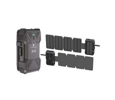 Viking TYR III solární outdoorová powerbanka černá / 30000 mAh / 2x USB-A + 1x USB-C + bezdrátové nabíjení / IP54