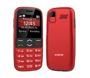 Aligator A770 Senior červený + stolní nabíječka