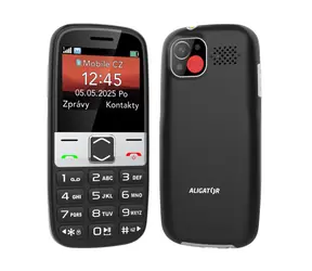 Aligator A775 Senior černý + stolní nabíječka