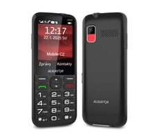 Aligator A930 GPS 4G Senior černý s aplikací Záchranka + nabíjecí stojánek