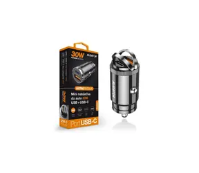 Aligator mini nabíječka do auta Power Delivery 30W / USB-C + USB-A