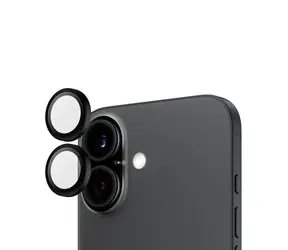 PanzerGlass Hoops Apple iPhone 16/16 Plus ochranné kroužky pro čočky fotoaparátu - černý hliník