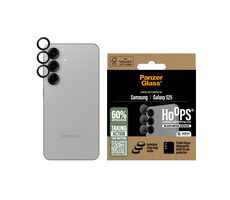 PanzerGlass Hoops Samsung Galaxy S25 černé ochranné kroužky pro čočky fotoaparátu