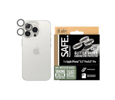 PanzerGlass SAFE Camera Apple iPhone 16 Pro/15 Pro/16 Pro Max/15 Pro Max třpytivě stříbrné Hoops