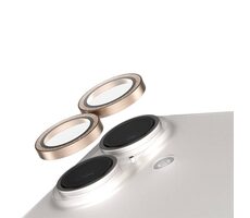 PanzerGlass SAFE Camera Apple iPhone 16/16 Plus třpytivě zlaté Hoops 
