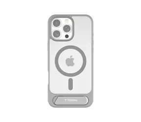 Torras Pstand Series Ochranné pouzdro pro Apple iPhone 16 Pro Max šedá
