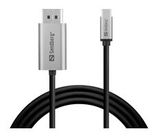 Sandberg USB-C to DisplayPort Cable 2M černá / kabel HDMI na USB-C