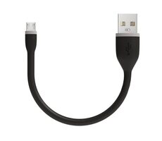 Satechi Flexible kabel USB - microUSB 0.15m černá