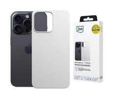 3mk Hardy MagSilicone zadní kryt pro Apple iPhone 15 Pro Max Silver-White