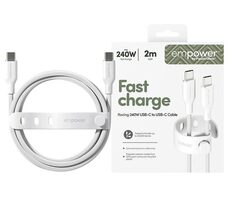 PanzerGlass empower 240W USB-C to USB-C USB 2.0 2M bílá