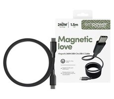 PanzerGlass empower Magnetic 240W USB-C to USB-C 1.5m černá