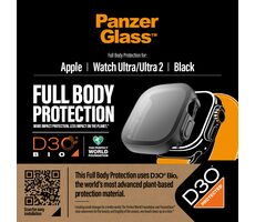 PanzerGlass Tvrzené sklo Full Body D3O pro Apple Watch Ultra/Ultra 2 černá