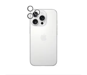 Epico Aluminium Lens Protector ochranná čočka pro Apple iPhone 16 Pro/16 Pro Max - bílý titan