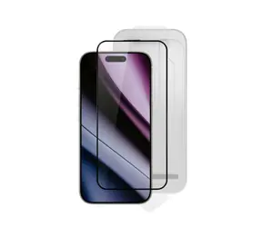 Epico Hero Glass 3D DF ochranné sklo pro iPhone 15 Pro Max / odolné proti pádu / Ultra-široké krytí 