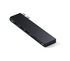 Satechi Pro Hub Slim černá / USB 4 / HDMI / 2x USB-A / microSD / SD / USB-C