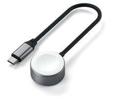 Satechi USB-C Magnetický rychlonabíjecí kabel pro Apple Watch šedá / 5W
