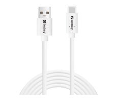 Sandberg USB-C > USB-A 2.0 2M SAVER bílá / kabel USB-A na USB-C