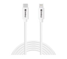Sandberg USB-C PD to Lightning MFI 2M bílá / nabíjecí kabel USB-C na Lightning