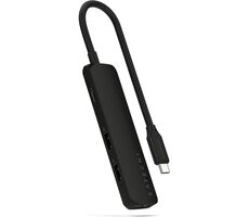 Satechi 4in1 USB-C Slim Multiport černá / adaptér / USB-C / HDMI / 2x USB-A / PD 100 W