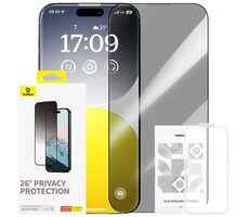 Baseus Diamond Tvrzené sklo s privátním filtrem Apple iPhone 15 Plus