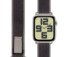 OBAL:ME Textilní Řemínek pro Apple Watch 42-49mm M-L Grey/Green