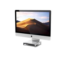 Satechi USB-C Stand Hub pro Apple iMac stříbrná / USB-C / 3x USB-A / microSD / SD / 3.5mm jack