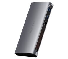 Satechi Thunderbolt 4 Dock šedá / 4x USB-C / 4x USB-A / RJ45 / 3.5mm jack / SD / DC / PD 96W